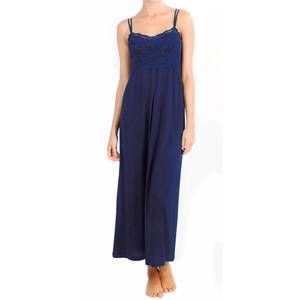 NEW TWELVE EIGHTY EIGHT alissa double spaghetti strap long gown in pacific blue